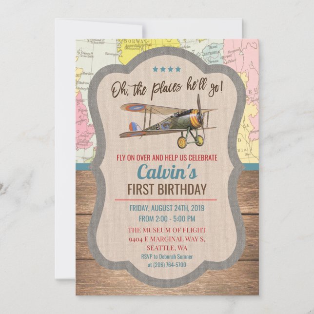 CUALQUIER EDAD - Invitación de cumpleaños del niño (Anverso)