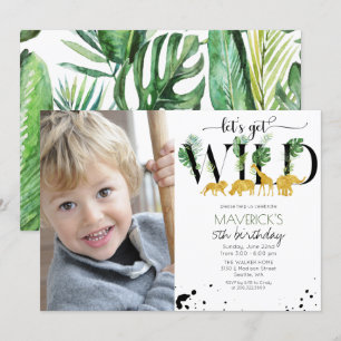 CUALQUIER EDAD - Invitación de Safari en la Jungla