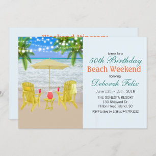 CUALQUIER EDAD - Invitación Itineraria Beach Weeke