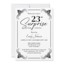 Cualquier edad Invitación simple a los cumpleaños