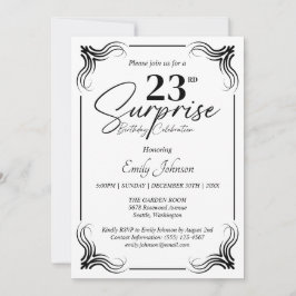Cualquier edad Invitación simple a los cumpleaños
