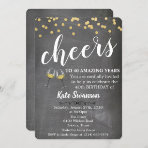 CUALQUIER EDAD - Saludos Invitación al cumpleaños