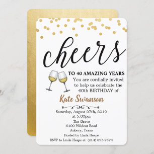 CUALQUIER EDAD - Saludos Invitación al cumpleaños