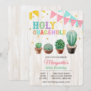 CUALQUIER EDAD - Tarjeta de Invitación de Cumpleañ