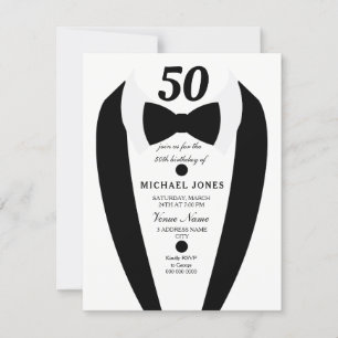Cualquier Edad Tuxedo Hombres Invitación a Fiesta