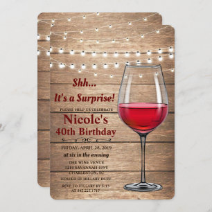CUALQUIER EDAD: Wine String ilumina la invitación