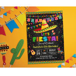 CUALQUIER EVENTO - Fiesta Invitación Mexicana<br><div class="desc">Fiesta Cumpleaños Mexicano Baby Shower Bridal Shower Graduación Parejas Retiradas Invitación Chalk</div>