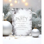 CUALQUIER EVENTO - Invitación a Winter Wonderland<br><div class="desc">Invitación de Navidades de vacaciones de invierno de Silver Wonderland Salven la cita Bodas de cumpleaños Navidades de baubles Purpurina</div>