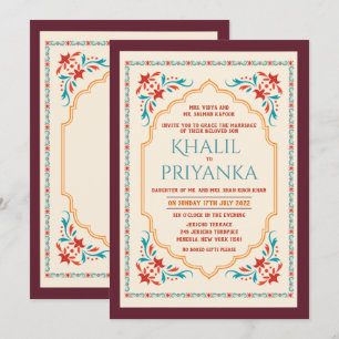 CUALQUIER EVENTO - Invitación de boda india para l