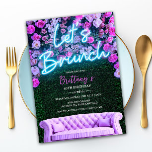 CUALQUIER EVENTO - Invitación Floral de Brunch Neo