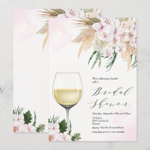 CUALQUIER EVENTO - Invitación Floral de Copa de Vi