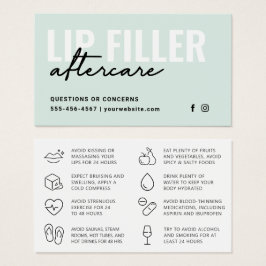 Cualquier instrucción de relleno de labios de colo