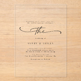 Cualquier invitación a evento | Limpiar Boda Minim