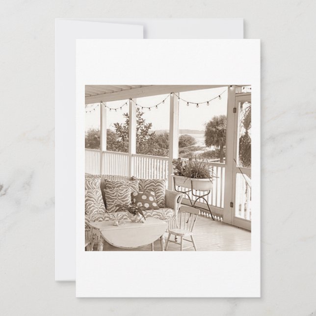 CUALQUIER INVITACIÓN A FIESTA DE CASA DE PLAYA (Anverso)