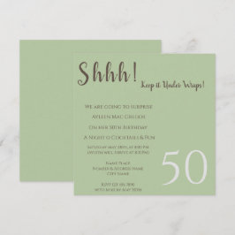Cualquier Invitación de cumpleaños sorpresa de eda