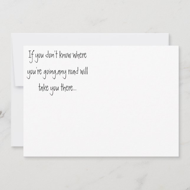 Cualquier invitación por carretera (Anverso)