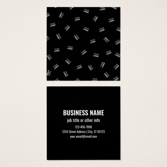 Cualquier logotipo o imagen subida | Patrón disper (Anverso y reverso)