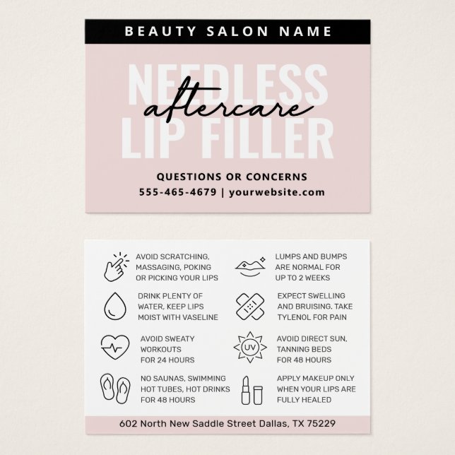 Cualquier Needles De Color Lija Tarjeta De Postura (Anverso y reverso)