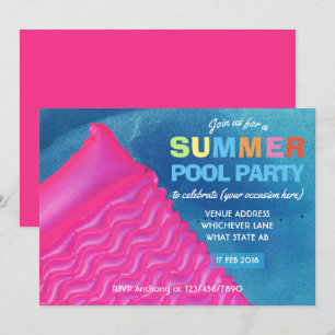 Cualquier ocasión Invitación a la fiesta de verano