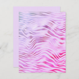 Cualquier Ocasión Tarjeta de rayas de cebra hologr