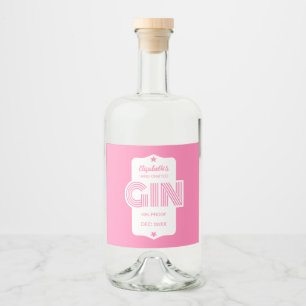 Cualquier Pegatina Gin personalizado de color
