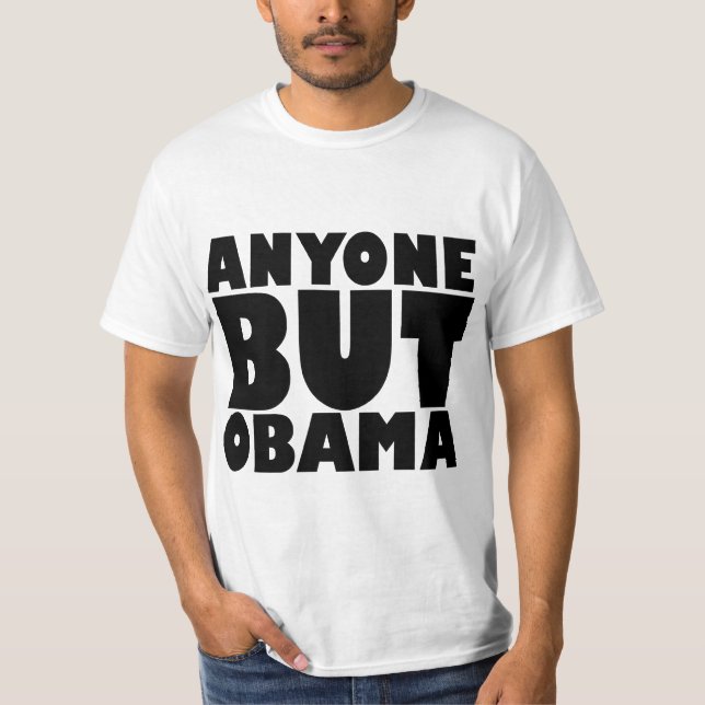Cualquier persona pero camiseta de Obama (Anverso)
