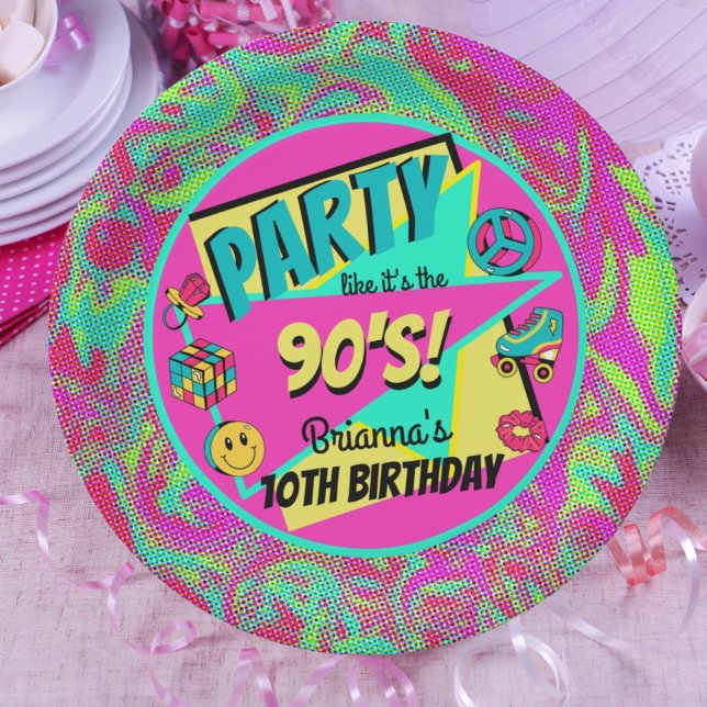 CUALQUIER plato personalizado fiesta de 90 AÑOS (Subido por el creador)