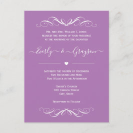 Cualquier postal de invitación de matrimonio de co