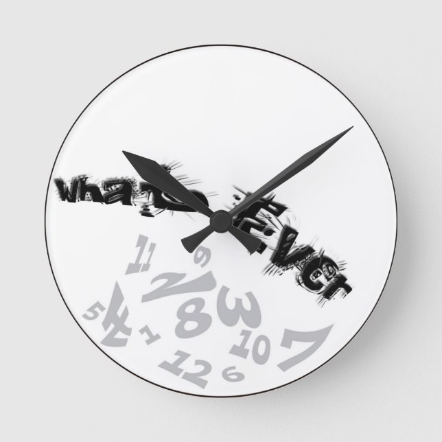 Cualquier reloj de pared análogo decorativo (Anverso)