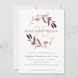 CUALQUIER TARJETA DE CUMPLEAÑOS DE 75 AÑOS LLEVA L