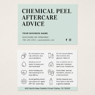Cualquier tarjeta de instrucción de poda química a