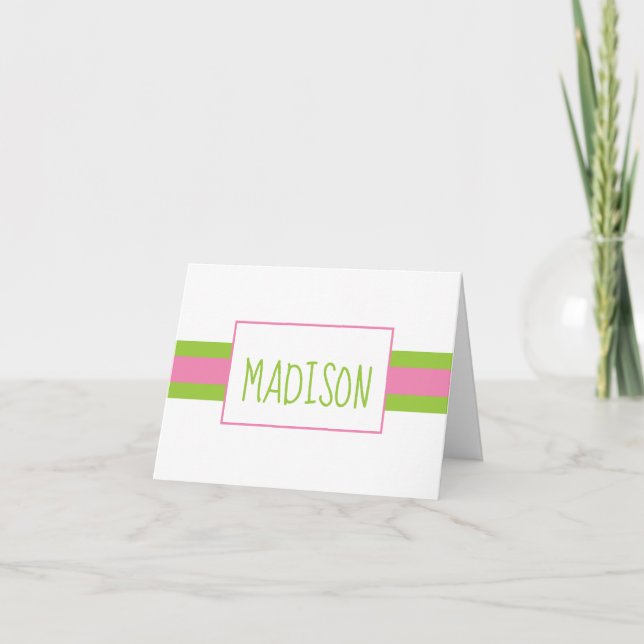 Cualquier tarjeta de nota personalizada para banda (Anverso)