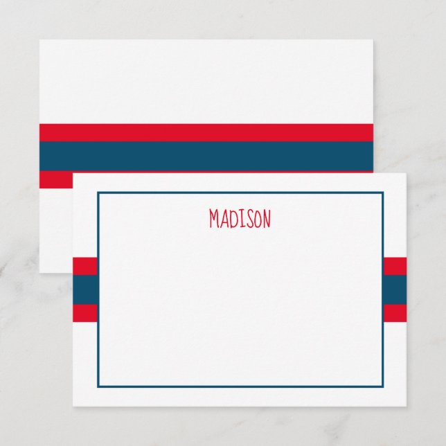 Cualquier tarjeta de nota personalizada para banda (Anverso / Reverso)