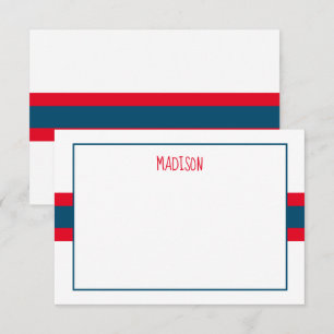 Cualquier tarjeta de nota personalizada para banda