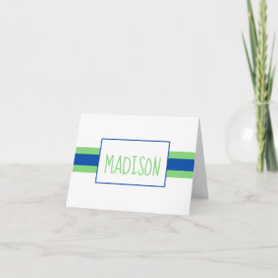 Cualquier tarjeta de nota personalizada para banda