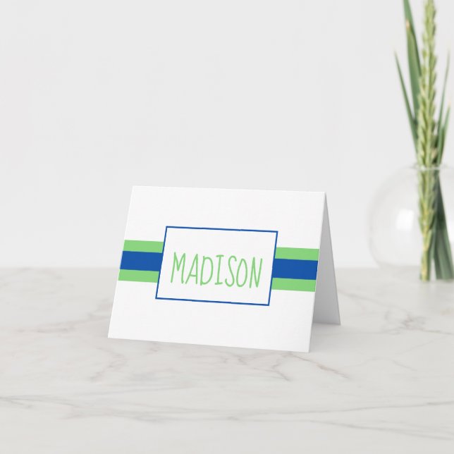Cualquier tarjeta de nota personalizada para banda (Anverso)