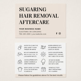 Cualquier tarjeta de postcuidado para la extracció