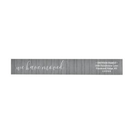 Cualquier texto Madera gris Nueva dirección de ret