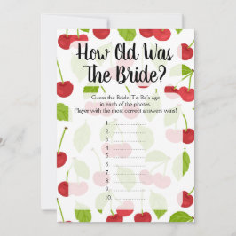 Cuán Viejo Era El Juego De Ducha De Novia