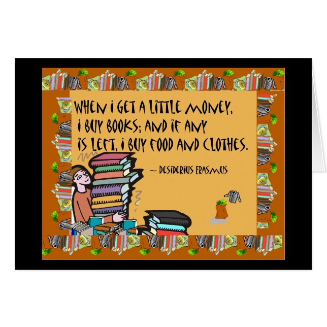 Cuando consigo un poco dinero, compro libros (Anverso (Horizontal))