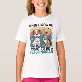 Cuando crezca quiero ser camiseta veterinaria