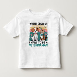 Cuando crezca quiero ser camiseta veterinaria