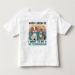 Cuando crezca quiero ser camiseta veterinaria