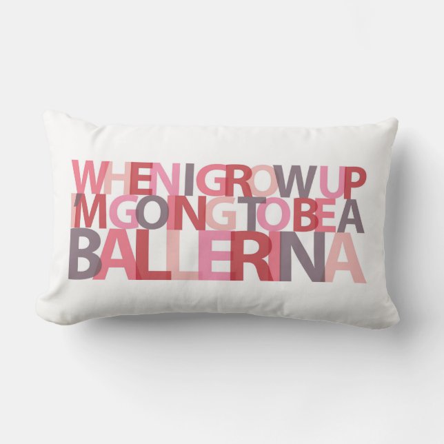 Cuando crezco… la almohada de la BAILARINA (Anverso)