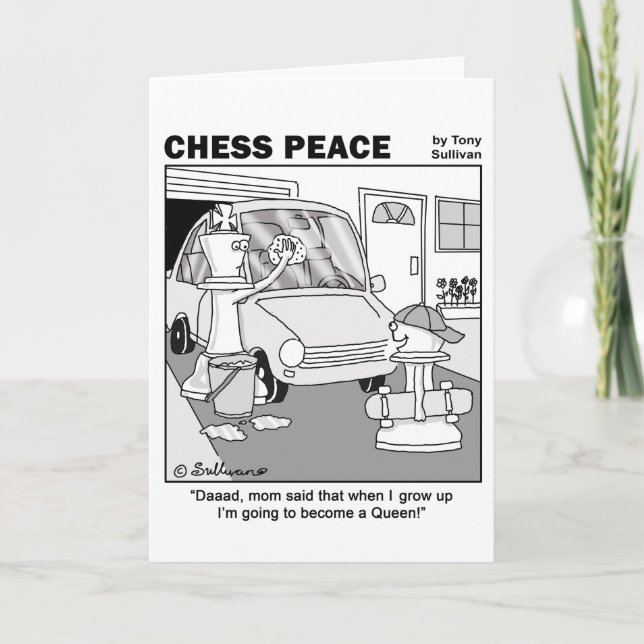 "Cuando crezco" la tarjeta de felicitación (Anverso)