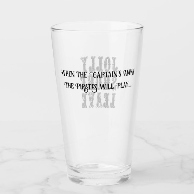 Cuando el capitán se aleja del vaso de cerveza (Anverso)