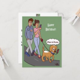 Cuando en Roma la tarjeta plana