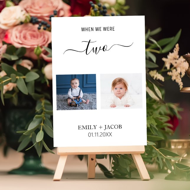 Cuando éramos decoración de mesa de boda minimalis (Subido por el creador)