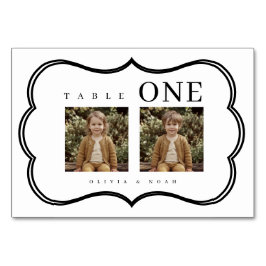 Cuando éramos tarjetas de mesa de boda, número de