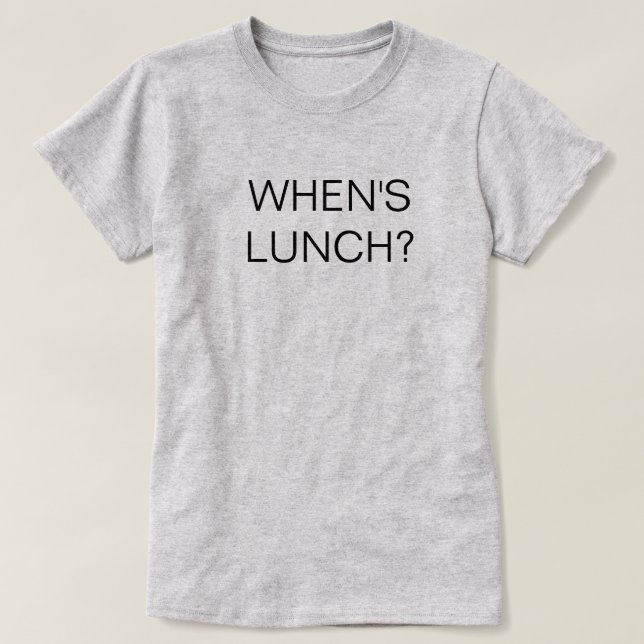 Cuando es la camisa del almuerzo (Diseño del anverso)